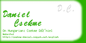 daniel csekme business card